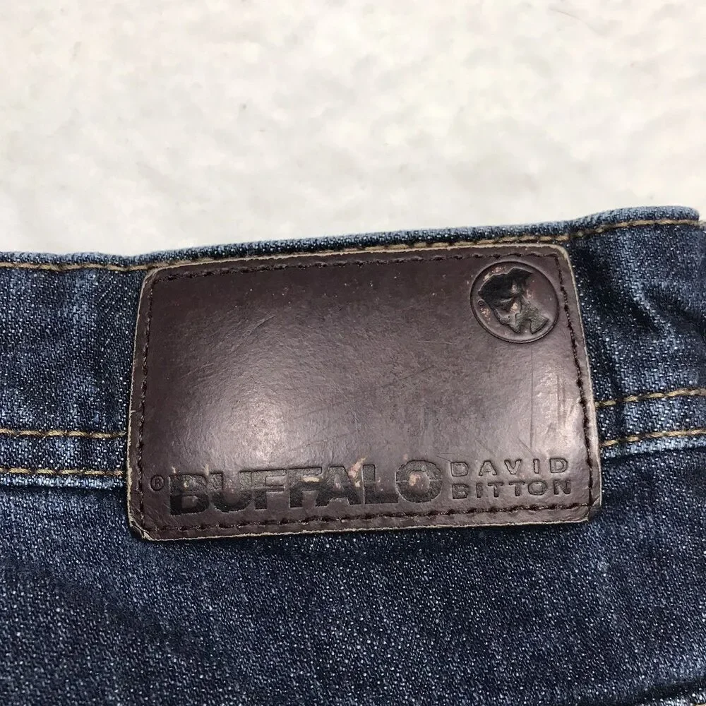 BUFFALO DAVID BITTON Driven-X Basic Jean Men 40x31 Straight Stretch Dark Wash